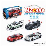 OBL10308321 - 1：36合金车模3开门回力
警车4色4款混装