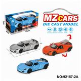 OBL10308332 - 1：36合金车模3开门回力
跑车3色混装（声光版）