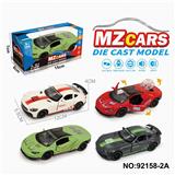 OBL10308333 - 1：36合金车模3开门回力
跑车2款4色混装（声光版）