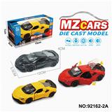 OBL10308337 - 1：36合金车模3开门回力
跑车3色混装（声光版）