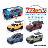 OBL10308343 - 1：36合金车模3开门回力
越野车4色混装（声光版）