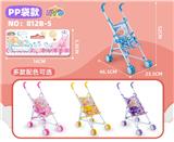 OBL10309951 - 铁制手推车配12寸娃娃四色