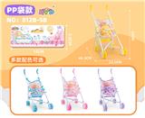 OBL10309953 - 铁制手推车配12寸娃娃四色