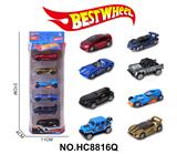 OBL10313085 - 1:64合金车（赛车，跑车，越野车）6只盒装