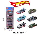 OBL10313088 - 1:64合金车（赛车）6只盒装