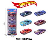 OBL10313091 - 1:64合金车（赛车，跑车）6只盒装