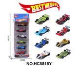 OBL10313093 - 1:64合金车（赛车）6只盒装