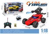 OBL10315064 - 1:18赛车五通水弹遥控车带灯光不包电