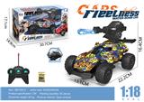 OBL10315066 - 1:18赛车五通水弹遥控车带灯光不包电