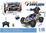 OBL10315068 - 1:18赛车五通水弹遥控车带灯光不包电