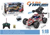 OBL10315072 - 1:18赛车五通水弹遥控车带灯光不包电