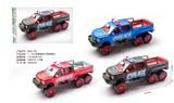 OBL10315184 - 1：16六轮福特皮卡惯性警车