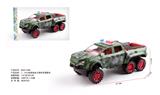 OBL10315190 - 1：16六轮奔驰皮卡惯性军事警车
