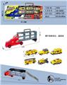 OBL10316984 - 手提礼盒滑行货柜车带6只滑行AB工程车