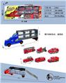 OBL10316985 - 手提礼盒滑行货柜车带6只滑行AB消防车