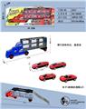 OBL10316991 - 手提礼盒滑行货柜车带6只滑行合金消防车