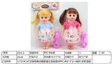 OBL10318310 - 【英文】12寸26CM 空身弯脚活眼肥童女娃娃配4声IC(AG13*2)+摇铃 多款混装