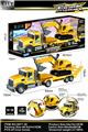 OBL10321330 - 1：14 美式工程挖机运输车
惯性&音乐&灯光
（1只滑行挖机）