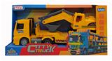 OBL10321369 - 1：14 欧式工程挖机运输车
惯性&音乐&灯光
（1只滑行挖机）