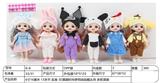 OBL10323850 - 【英文】6寸16厘米 13关节 实身 3D真眼时尚萝莉娃娃戴头饰 多款混装
