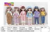 OBL10323862 - 【英文】12寸30厘米21关节 实身3D真眼时尚可爱萝莉娃娃+头饰 多款混装
