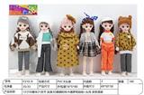 OBL10323866 - 【英文】12寸30厘米21关节 实身3D真眼时尚卡通萝莉娃娃+头饰 多款混装
