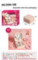 OBL10325603 - B款66件套双层方盒合金珠+AB珠 （粉色+蓝色）