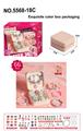 OBL10325604 - C款66件套双层方盒合金珠+AB珠 （粉色+紫色）