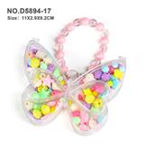 OBL10326115 - 手链透明小蝴蝶DIY手工串珠