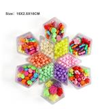 OBL10326335 - 透明雪花12格DIY手工串珠