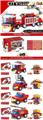 OBL10326566 - 小颗粒积木消防回力车4款47-56PCS-16只/展示盒