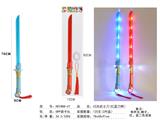 OBL10330924 - 闪光武士刀带灯光，红、蓝刀柄
