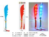 OBL10330925 - 闪光大刀带灯光，红、蓝刀柄