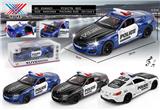 OBL10332540 - 1:24 合金模型 宝马警车 四开们 回力灯光音乐（1只装）