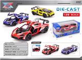 OBL10332565 - 1:28 合金车模 塞纳赛车 3开门 回力（1只装）