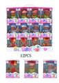 OBL10341355 - 新款8寸时尚搪胶黑肤肥童男孩带头巾在3款混装12PCS