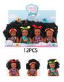 OBL10341381 - 新款精美10寸搪胶黑肤女孩3款混装12PCS