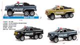 OBL10345037 - 1:16六轮丰田越野皮卡惯性警车带备胎