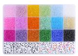 OBL10345436 - 3mm米珠+字母珠+线（24格）