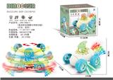 OBL10347711 - 电动恐龙蛋翻斗特技功能车灯光+音乐
两色混装，3AA不包电