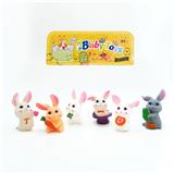 OBL10347846 - 搪胶小兔带BB哨（6款/12色混装）