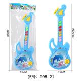 OBL10348429 - 海豚图案小吉他