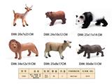 OBL10350258 - 熊、犀牛、熊猫、狮子、绵羊、梅花鹿6款混装