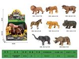 OBL10350268 - 大号动物8款混装（8PCS单只价格）