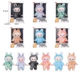 OBL10353472 - 16寸全身搪胶POPMART泡泡玛特LABUBU拉布布毛绒娃娃(带灯光主题曲音乐)