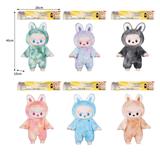 OBL10353481 - 16寸全身搪胶POPMART泡泡玛特LABUBU拉布布毛绒娃娃(带灯光主题曲音乐)