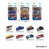 OBL10353661 - 8款1:64合金车3只装