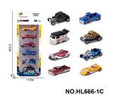 OBL10353663 - 8款1:64合金车6只装