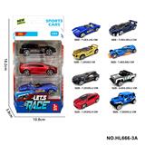 OBL10353669 - 8款1:64合金车3只装