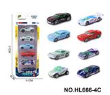OBL10353675 - 8款1:64合金车6只装